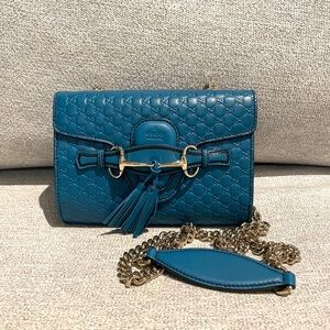 Gucci Emily Microguccissima Mini Leather Crossbody